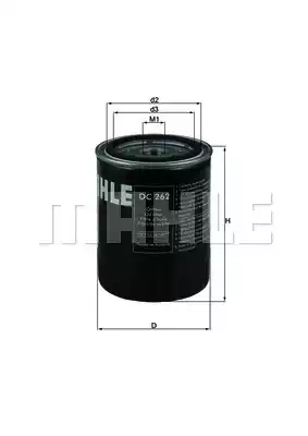 Масляный фильтр MAHLE/KNECHT OC262
