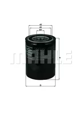 Масляный фильтр MAHLE/KNECHT OC273