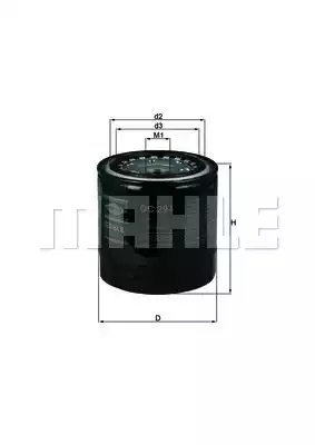 Масляный фильтр MAHLE/KNECHT OC294