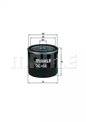 Масляный фильтр MAHLE/KNECHT OC458