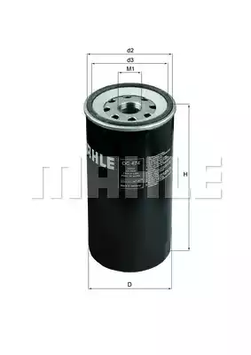 Масляный фильтр MAHLE/KNECHT OC474
