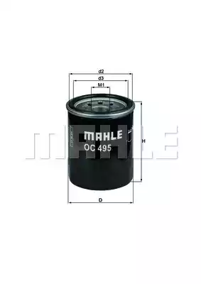 Масляный фильтр MAHLE/KNECHT OC495