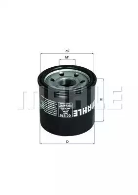 Масляный фильтр MAHLE/KNECHT OC574