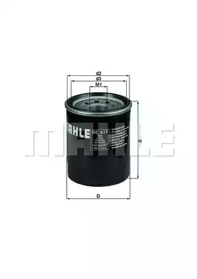 Масляный фильтр MAHLE/KNECHT OC617