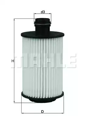 Масляный фильтр MAHLE/KNECHT OX1012D