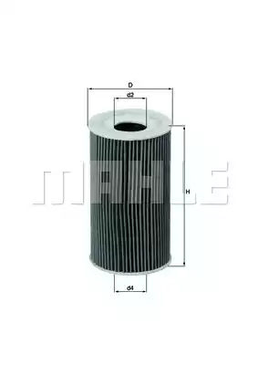 Масляный фильтр MAHLE/KNECHT OX128/1D