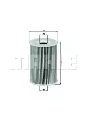 Масляный фильтр MAHLE/KNECHT OX135/1D