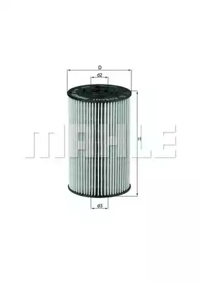 Масляный фильтр MAHLE/KNECHT OX150D