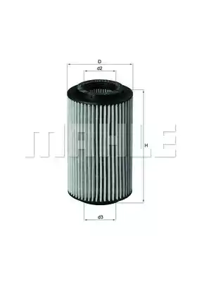 Масляный фильтр MAHLE/KNECHT OX153/7D1