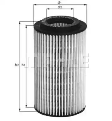 Масляный фильтр MAHLE/KNECHT OX153D4