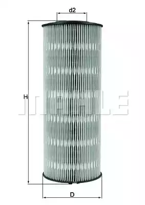 Масляный фильтр MAHLE/KNECHT OX168D