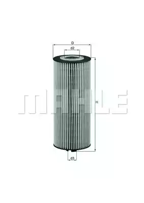 Масляный фильтр MAHLE/KNECHT OX174D
