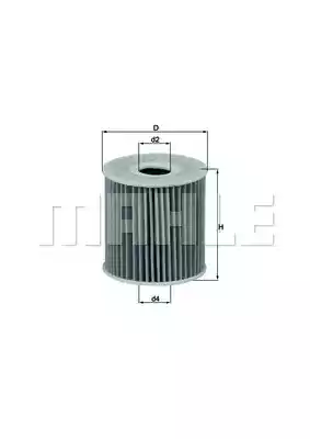 Масляный фильтр MAHLE/KNECHT OX192D