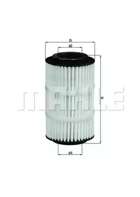 Масляный фильтр MAHLE/KNECHT OX345/7D