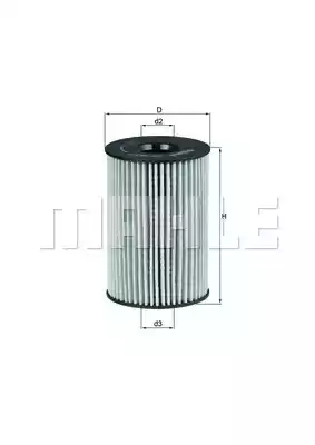 Масляный фильтр MAHLE/KNECHT OX353/7D