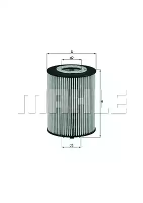 Масляный фильтр MAHLE/KNECHT OX367D