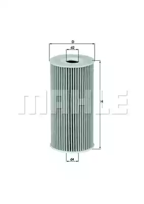 Масляный фильтр MAHLE/KNECHT OX377D