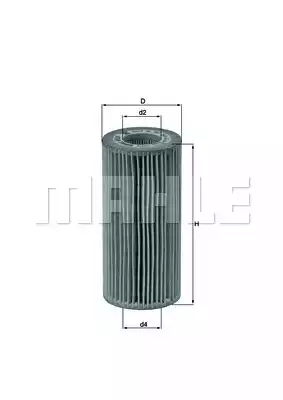 Масляный фильтр MAHLE/KNECHT OX383D