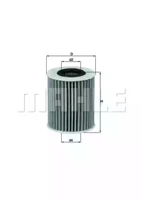 Масляный фильтр MAHLE/KNECHT OX413D2