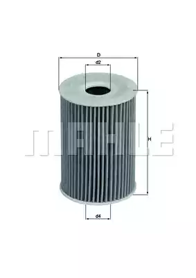 Масляный фильтр MAHLE/KNECHT OX415D