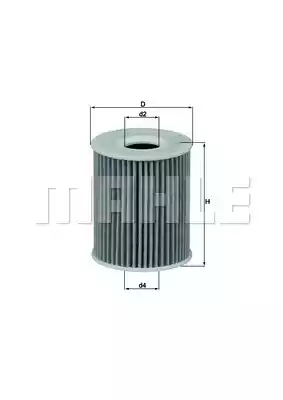 Фильтр масляный MAHLE/KNECHT OX424D