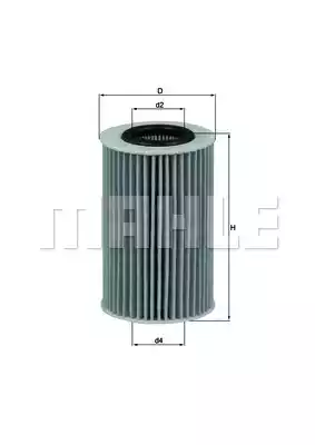 Масляный фильтр MAHLE/KNECHT OX436D