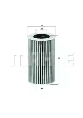 Масляный фильтр MAHLE/KNECHT OX554D2