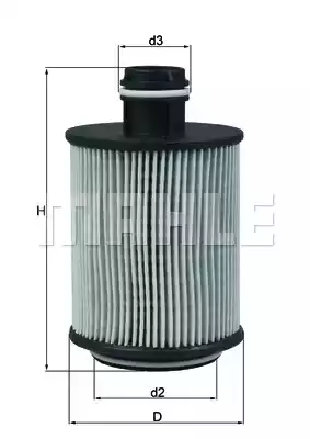 Масляный фильтр MAHLE/KNECHT OX559D
