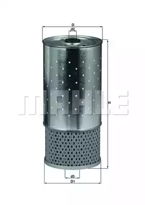 Фильтр масляный MAHLE/KNECHT OX78D1