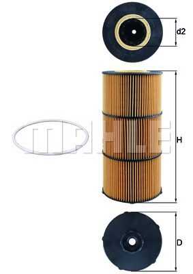 Масляный фильтр MAHLE/KNECHT OX832D