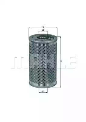 Масляный фильтр MAHLE/KNECHT OX96D