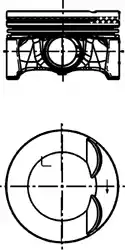 Поршень двс KOLBENSCHMIDT 40247620