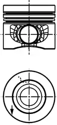 Поршень двс KOLBENSCHMIDT 40353600