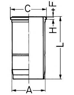 Гильза цилиндра KOLBENSCHMIDT 89 593 110