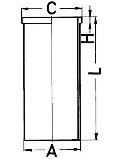 Гильза цилиндра KOLBENSCHMIDT 89317190