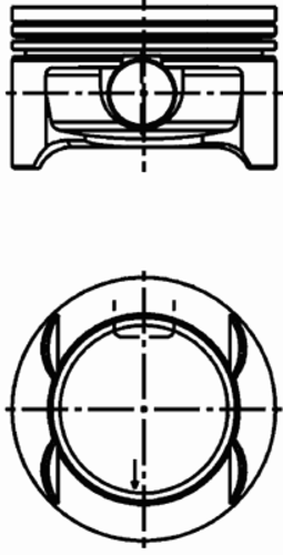 Поршень KOLBENSCHMIDT 40 386 600