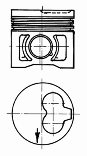 Поршень KOLBENSCHMIDT 91 386 630