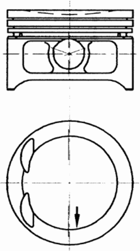 Поршень KOLBENSCHMIDT 97 363 600