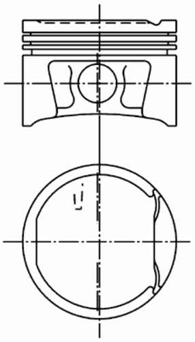 Поршень d79.5 x 1.5 x 1.5 x 2.5 +0.5 KOLBENSCHMIDT 99 746 610