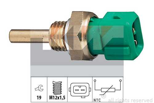 Датчик температуры охлаждающей жидкости made in italy - equivalent KW 530232