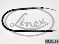 Трос стояночного тормоза лев citroen c4 picasso 02.2007- 928/750мм диски LINEX 09.01.63