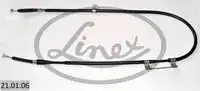 Трос стояночного тормоза прав kia carens / shuma 01- 1658/1390мм LINEX 21.01.06