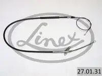 Трос стояночного тормоза прав mercedes t1 2.4d-2.9d 86- LINEX 27.01.31