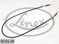 Трос стояночного тормоза прав nissan primera p11 6/96-99 1657/1426 мм LINEX 30.01.49