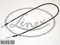 Трос стояночного тормоза лев nissan primera p11 6/96-99 1632/1395 мм LINEX 30.01.50