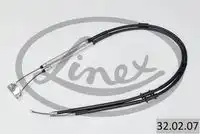 Трос стояночного тормоза opel corsa d all 14-13ctdi 5door 07- 1490/1256+1478/1242мм LINEX 32.02.07