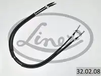 Трос стояночного тормоза opel astra h all 04- 1326/1156+1293/1085мм LINEX 32.02.08
