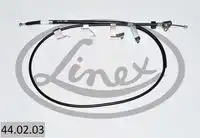 Трос стояночного тормоза лев toyota auris 2006- 1890/1735мм LINEX 44.02.03