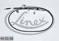 Трос стояночного тормоза прав toyota auris 2006- 1920/1735мм LINEX 44.02.06