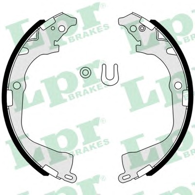 Колодки тормозные барабанные LPR 01011